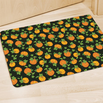 Cute Pumpkin Pattern Print Polyester Doormat