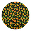 Cute Pumpkin Pattern Print Round Blanket