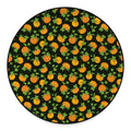 Cute Pumpkin Pattern Print Round Floor Mat