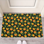 Cute Pumpkin Pattern Print Rubber Doormat