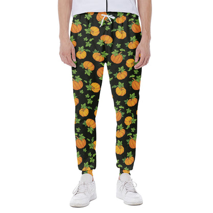 Cute Pumpkin Pattern Print Scuba Joggers