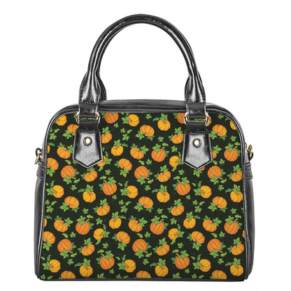 Cute Pumpkin Pattern Print Shoulder Handbag