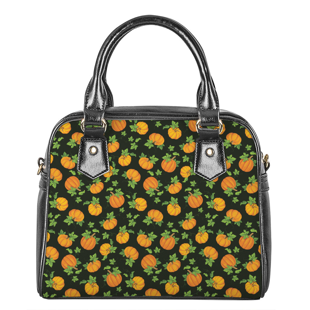 Cute Pumpkin Pattern Print Shoulder Handbag