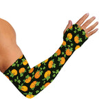Cute Pumpkin Pattern Print Sun Protection Arm Sleeves