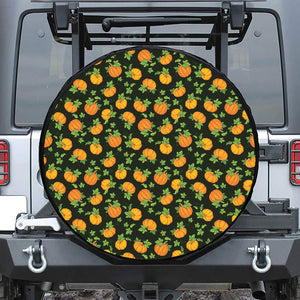 Cute Pumpkin Pattern Print Tire Cover