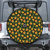 Cute Pumpkin Pattern Print Tire Cover With Camera Hole