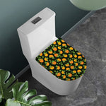 Cute Pumpkin Pattern Print Toilet Lid Cover