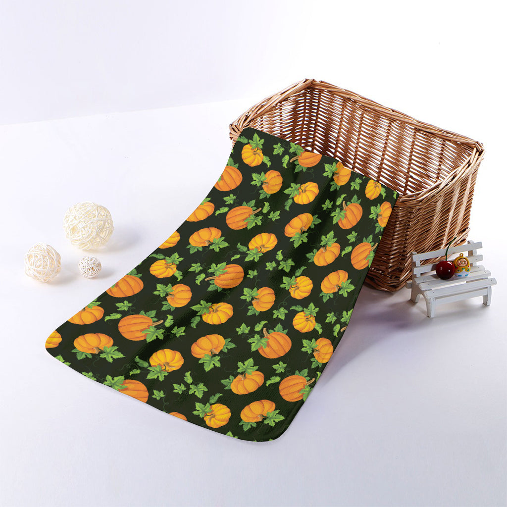 Cute Pumpkin Pattern Print Towel