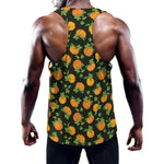 Cute Pumpkin Pattern Print Training Tank Top