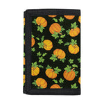Cute Pumpkin Pattern Print Trifold Wallet