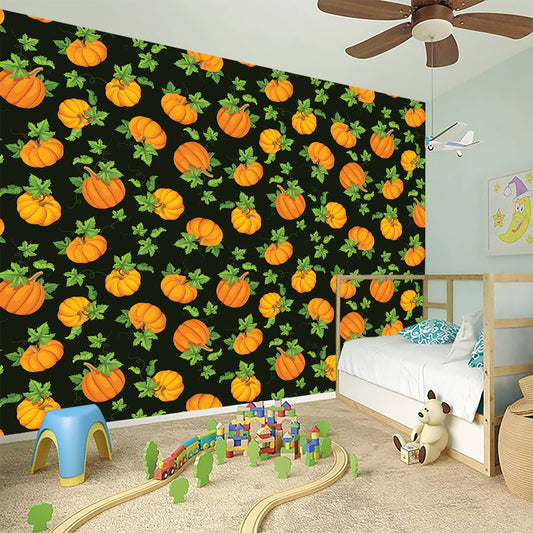 Cute Pumpkin Pattern Print Wall Sticker