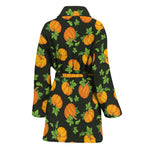 Cute Pumpkin Pattern Print Women's Bathrobe