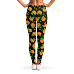 Cute Pumpkin Pattern Print Women's Leggings