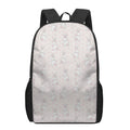 Cute Rabbit Pattern Print 17 Inch Backpack