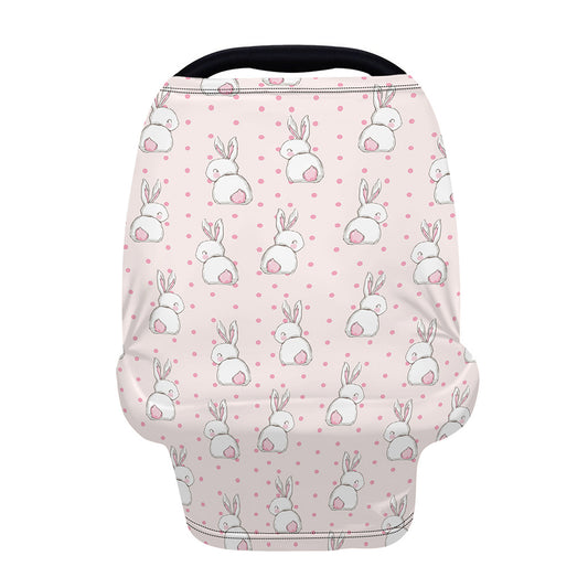 Cute Rabbit Pattern Print Baby Seat Cover