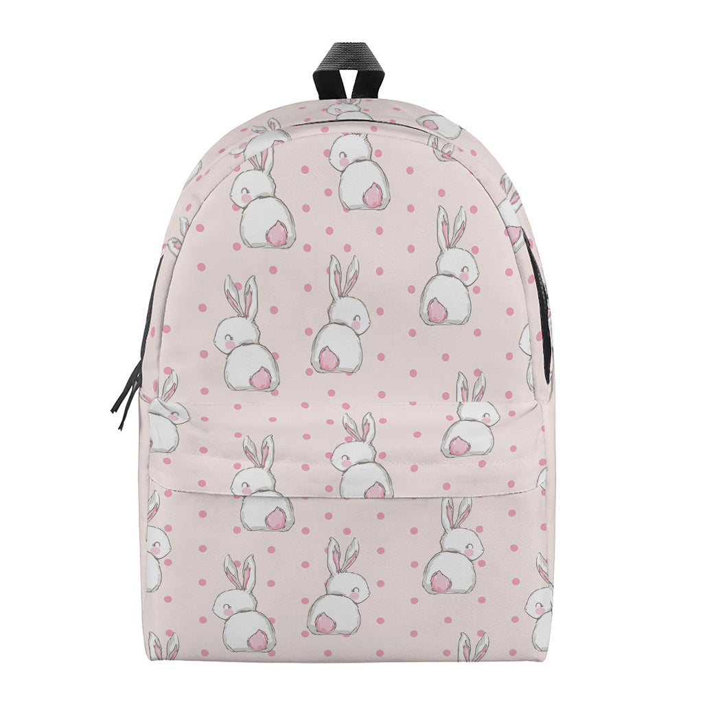 Cute Rabbit Pattern Print Backpack