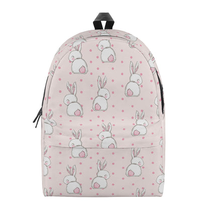 Cute Rabbit Pattern Print Backpack