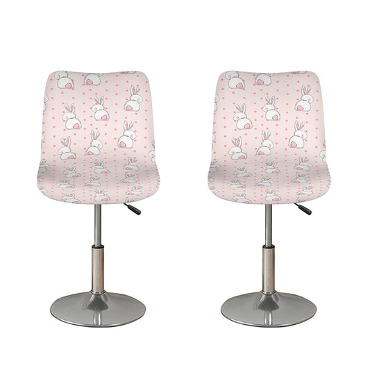 Cute Rabbit Pattern Print Bar Stool Covers