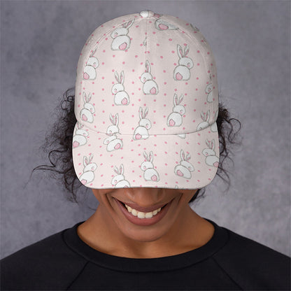 Cute Rabbit Pattern Print Baseball Cap