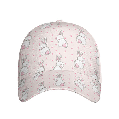 Cute Rabbit Pattern Print Baseball Cap