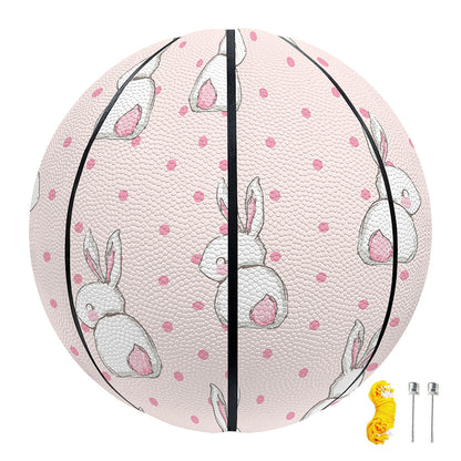 Cute Rabbit Pattern Print Basketball