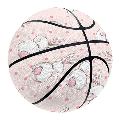 Cute Rabbit Pattern Print Basketball