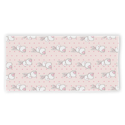 Cute Rabbit Pattern Print Beach Towel