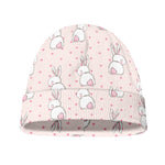 Cute Rabbit Pattern Print Beanie