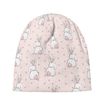 Cute Rabbit Pattern Print Beanie