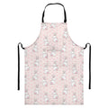 Cute Rabbit Pattern Print Bib Apron With Pocket