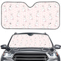 Cute Rabbit Pattern Print Car Windshield Sun Shade