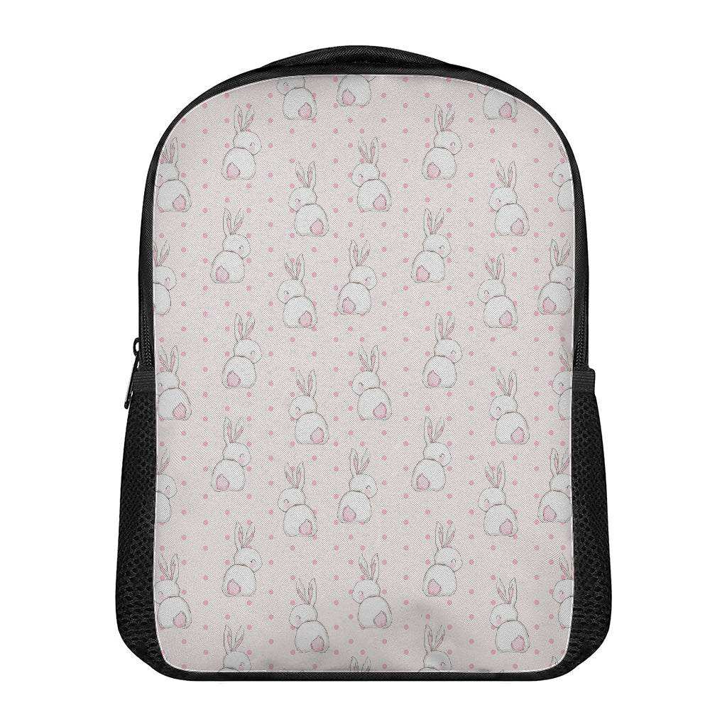 Cute Rabbit Pattern Print Casual Backpack