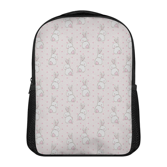 Cute Rabbit Pattern Print Casual Backpack