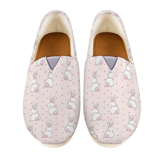 Cute Rabbit Pattern Print Casual Shoes