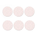 Cute Rabbit Pattern Print Coaster Set
