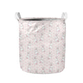 Cute Rabbit Pattern Print Collapsible Laundry Basket