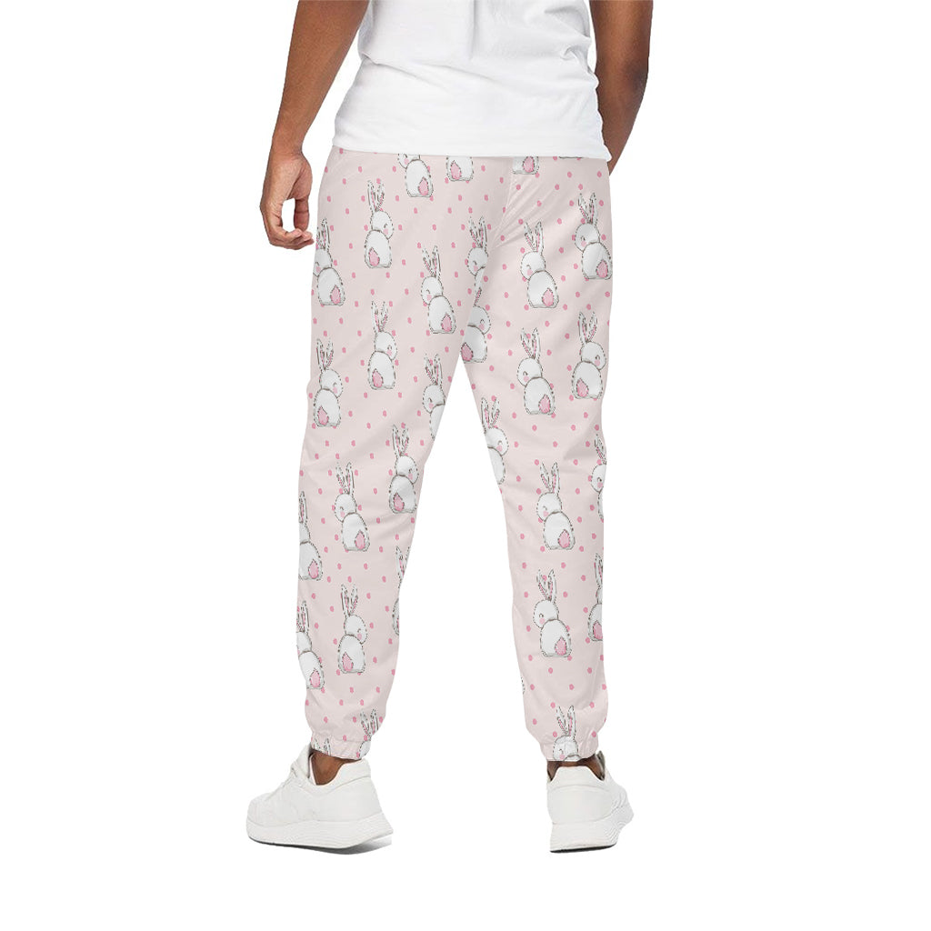Cute Rabbit Pattern Print Cotton Pants