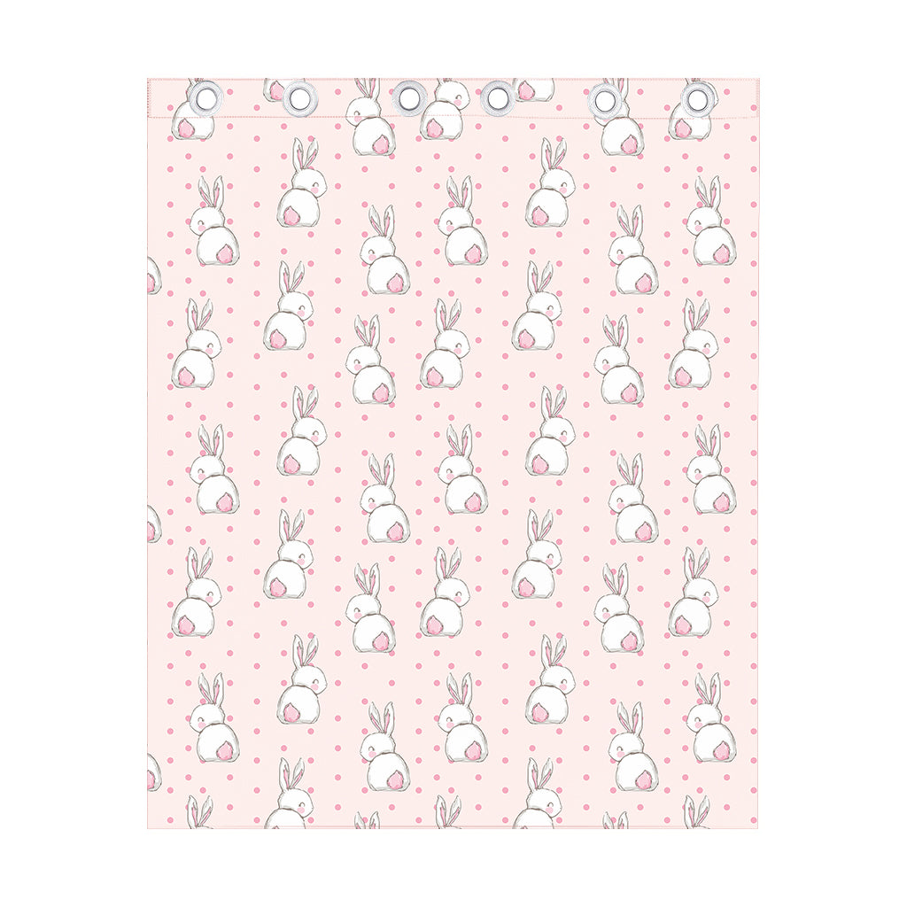 Cute Rabbit Pattern Print Curtain