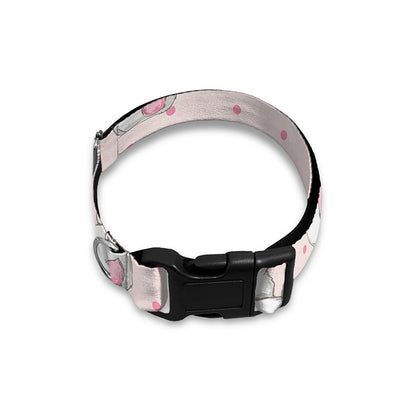 Cute Rabbit Pattern Print Dog Collar