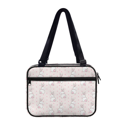 Cute Rabbit Pattern Print Double Strap Bible Bag