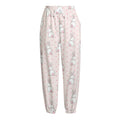 Cute Rabbit Pattern Print Fleece Lined Knit Pants