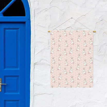 Cute Rabbit Pattern Print Garden Flag