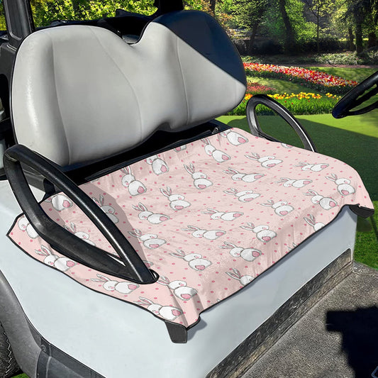 Cute Rabbit Pattern Print Golf Cart Seat Cover