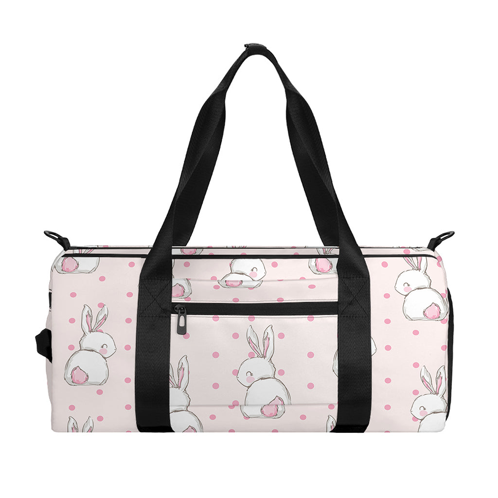Cute Rabbit Pattern Print Gym Bag