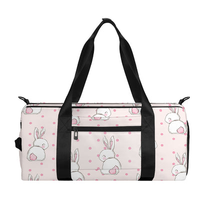 Cute Rabbit Pattern Print Gym Bag