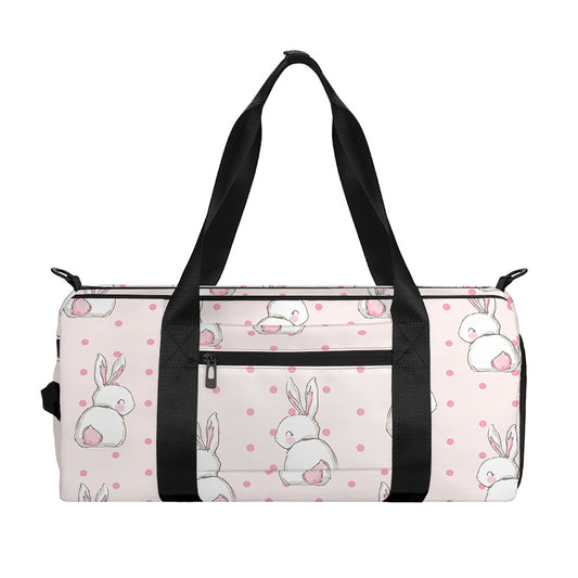 Cute Rabbit Pattern Print Gym Bag
