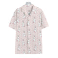 Cute Rabbit Pattern Print Hawaiian Shirt