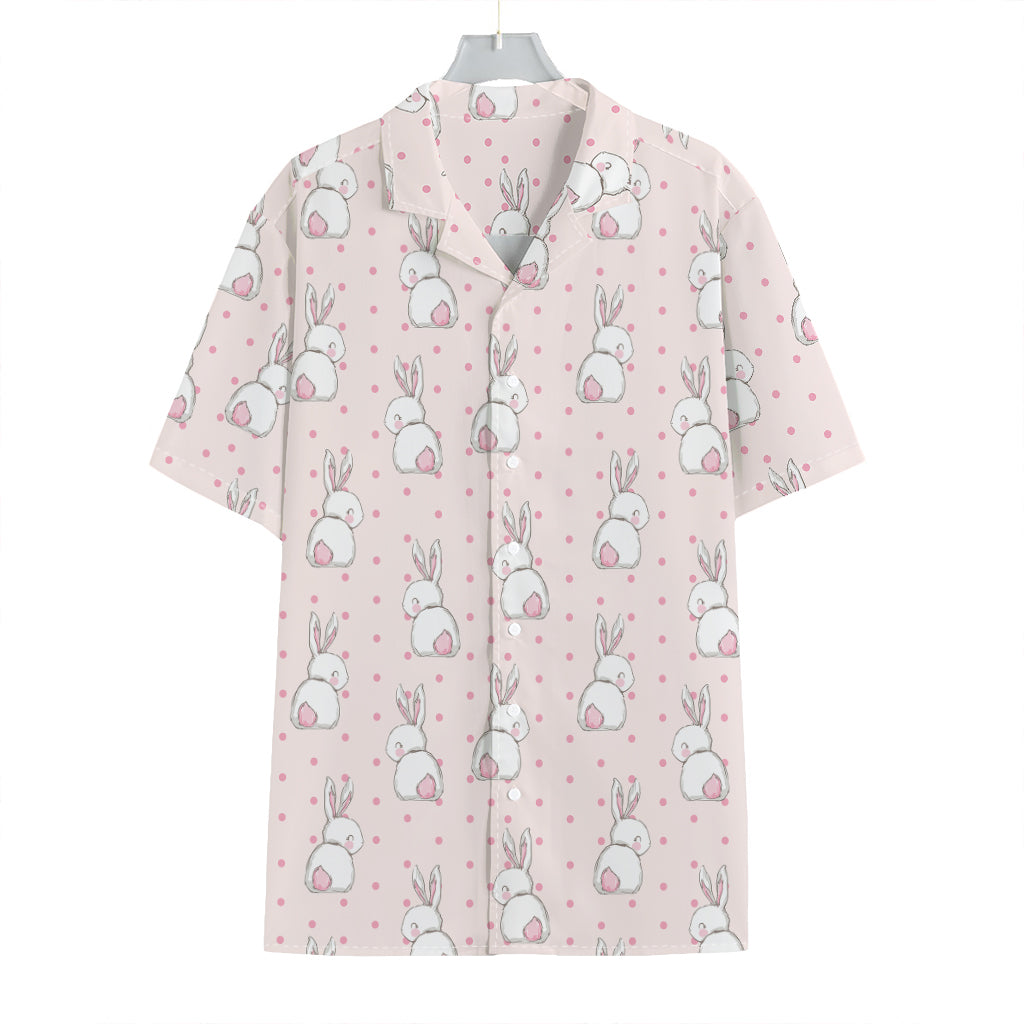 Cute Rabbit Pattern Print Hawaiian Shirt