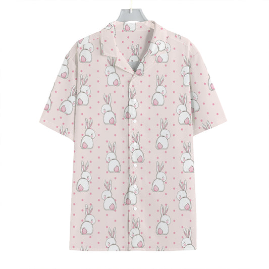 Cute Rabbit Pattern Print Hawaiian Shirt