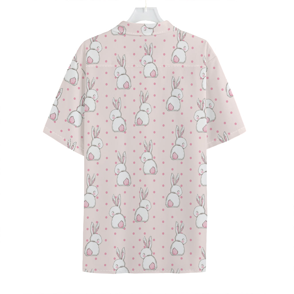 Cute Rabbit Pattern Print Hawaiian Shirt
